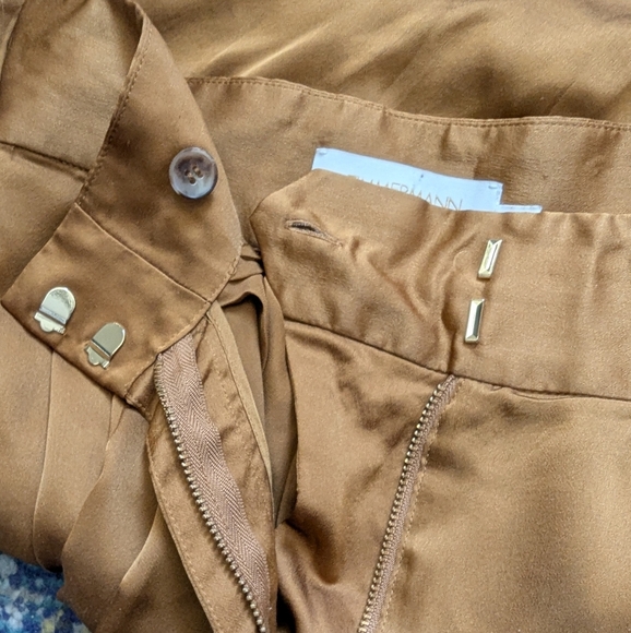 Zimmermann Belted Silk Tapered Pants Workwear Quiet Luxury Chic Size Small - Picture 11 of 15
